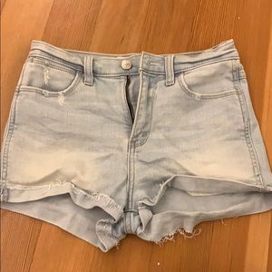 high rise abrocrombie shorts